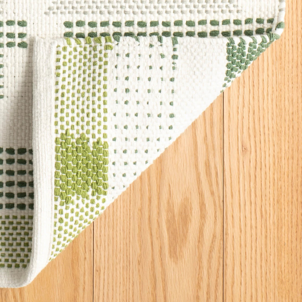 Tread Lightly Handwoven Cotton Rug | Green