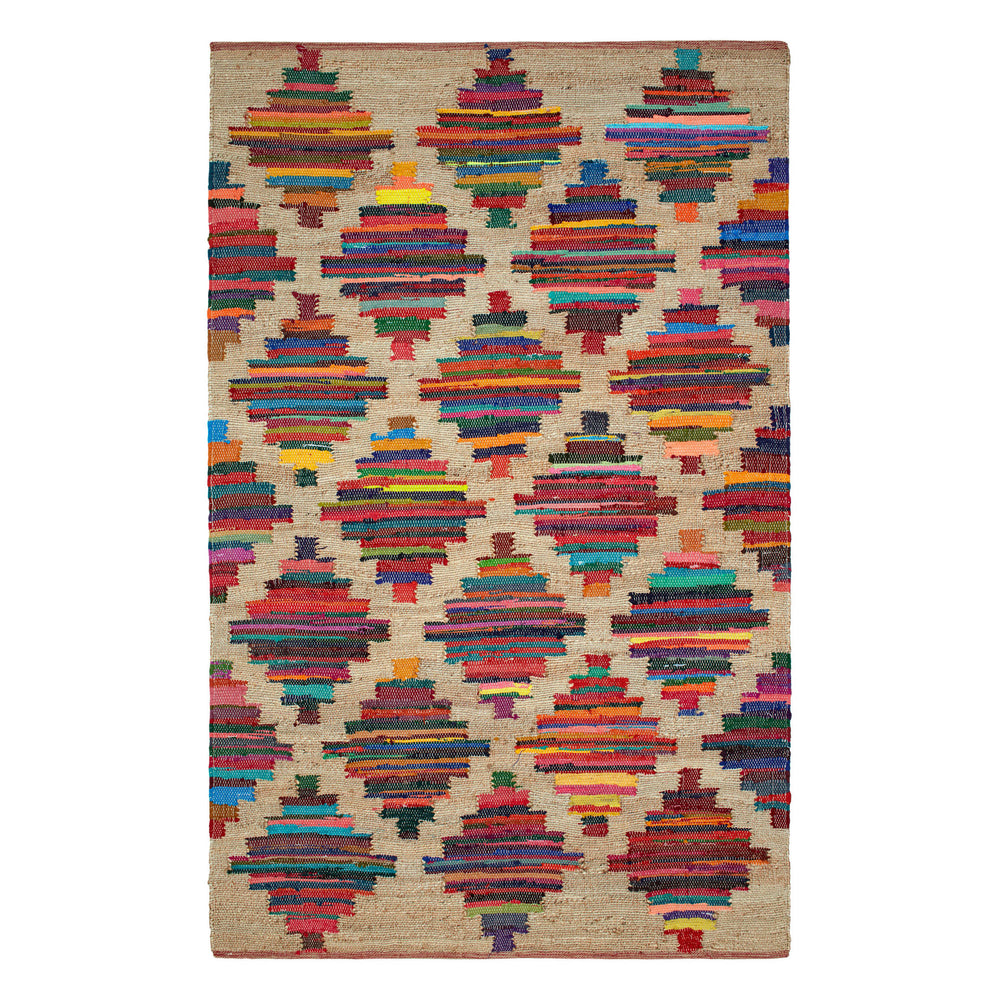 Mod Chindi Handwoven Jute Rug | Multi