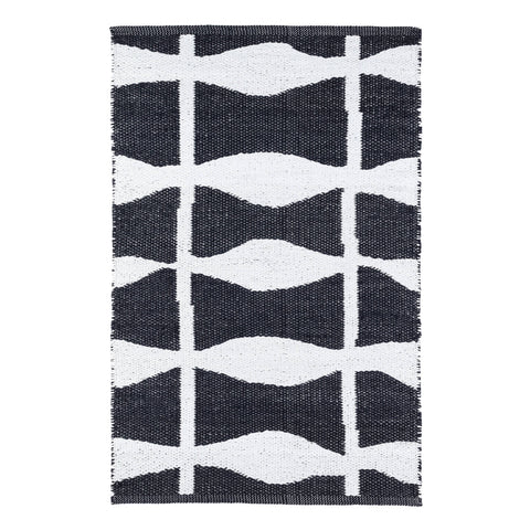 Circuit Handwoven Indoor/Outdoor Rug | Black