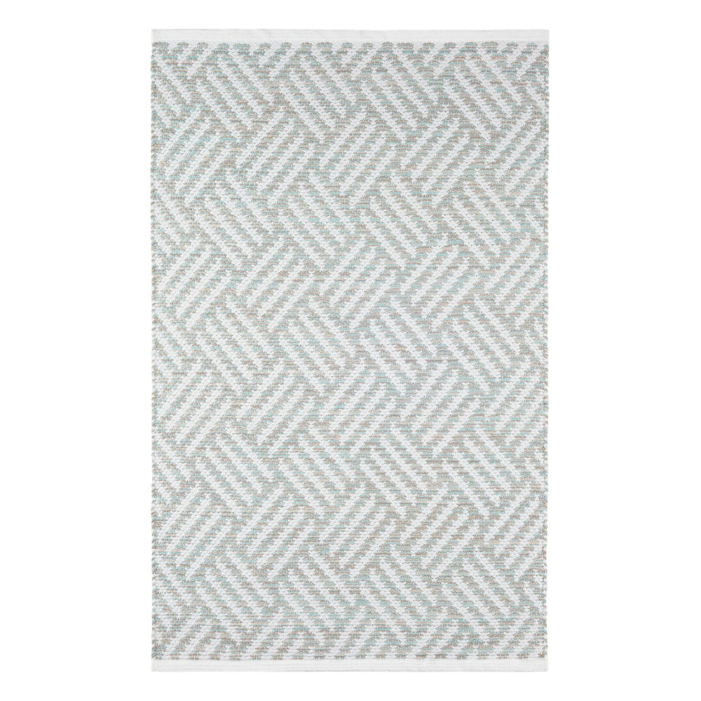 Crisscross Handwoven Indoor/Outdoor Rug | Ocean