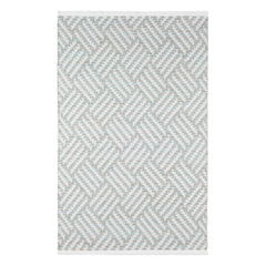 Crisscross Handwoven Indoor/Outdoor Rug | Ocean
