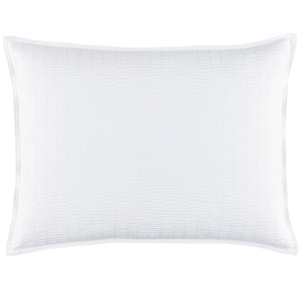Roark Matelasse Sham | White