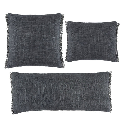 Griffin Linen Decorative Pillow Cover | Granite