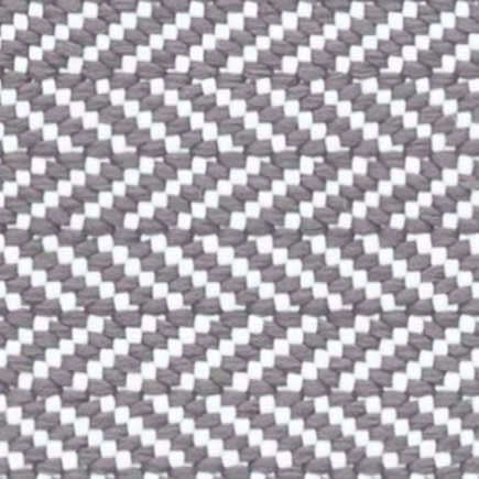 Herringbone Handwoven Indoor/Outdoor Rug Swatch | Shale/White