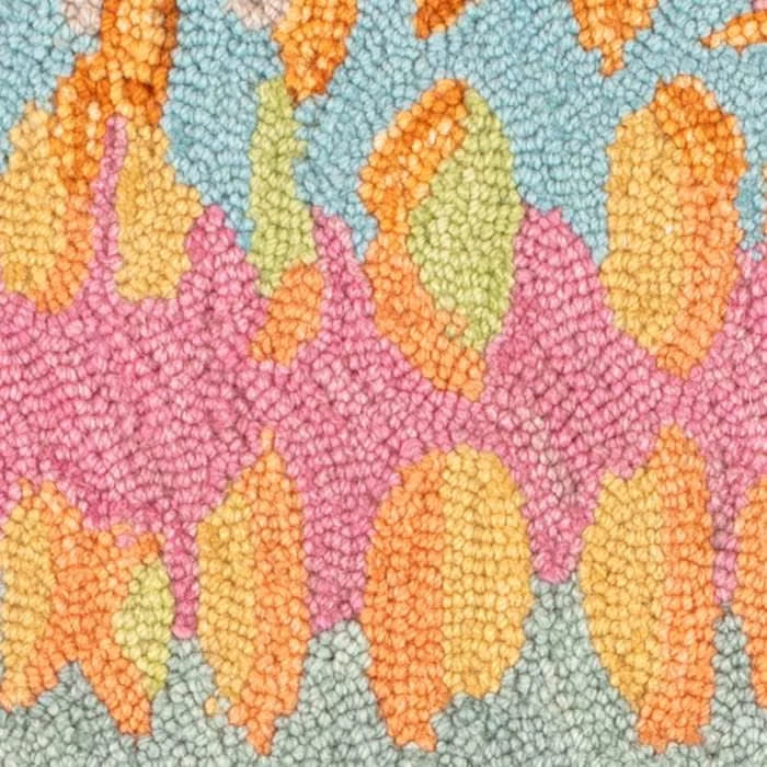 Paint Chip Hand Micro Hooked Wool Rug Swatch | Confetti