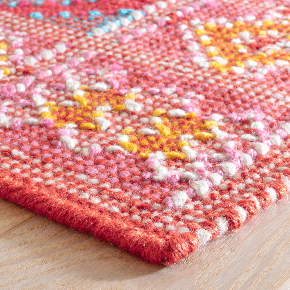 Valencia Kilim Handwoven Indoor/Outdoor Rug | Spice