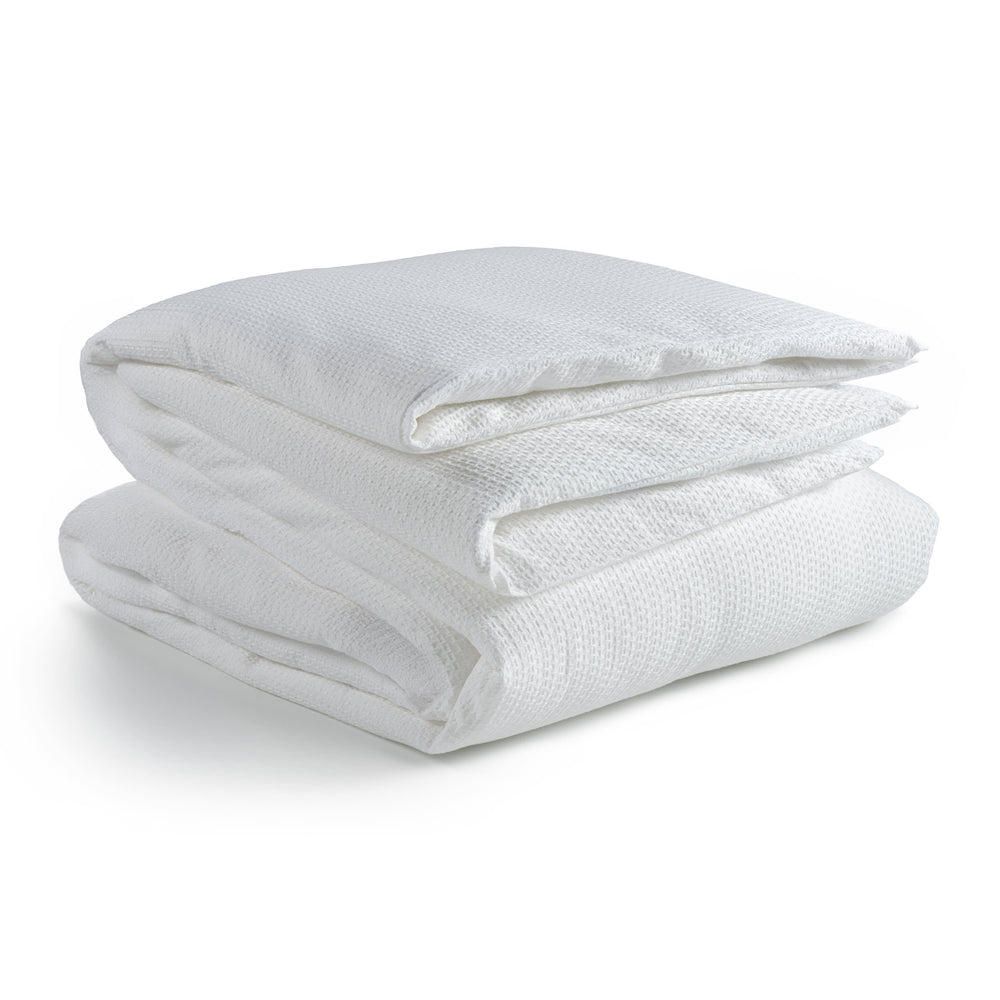 Kiawa Waffle Duvet Cover | White