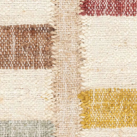 Mosaic Handwoven Jute Rug Swatch | Multi