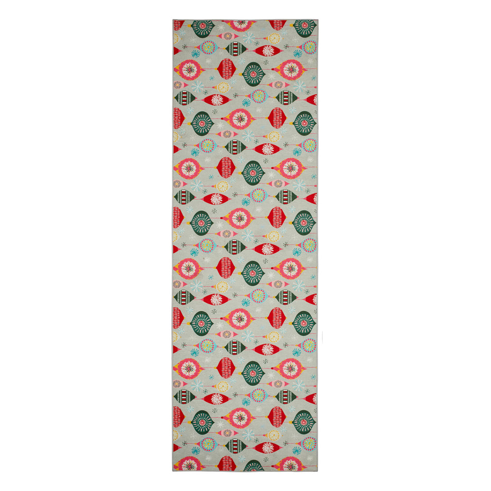 Ornaments Machine Washable Rug | Multi