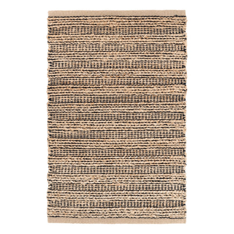Simba Handwoven Jute Rug | Black
