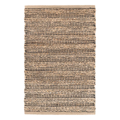 Simba Handwoven Jute Rug | Black