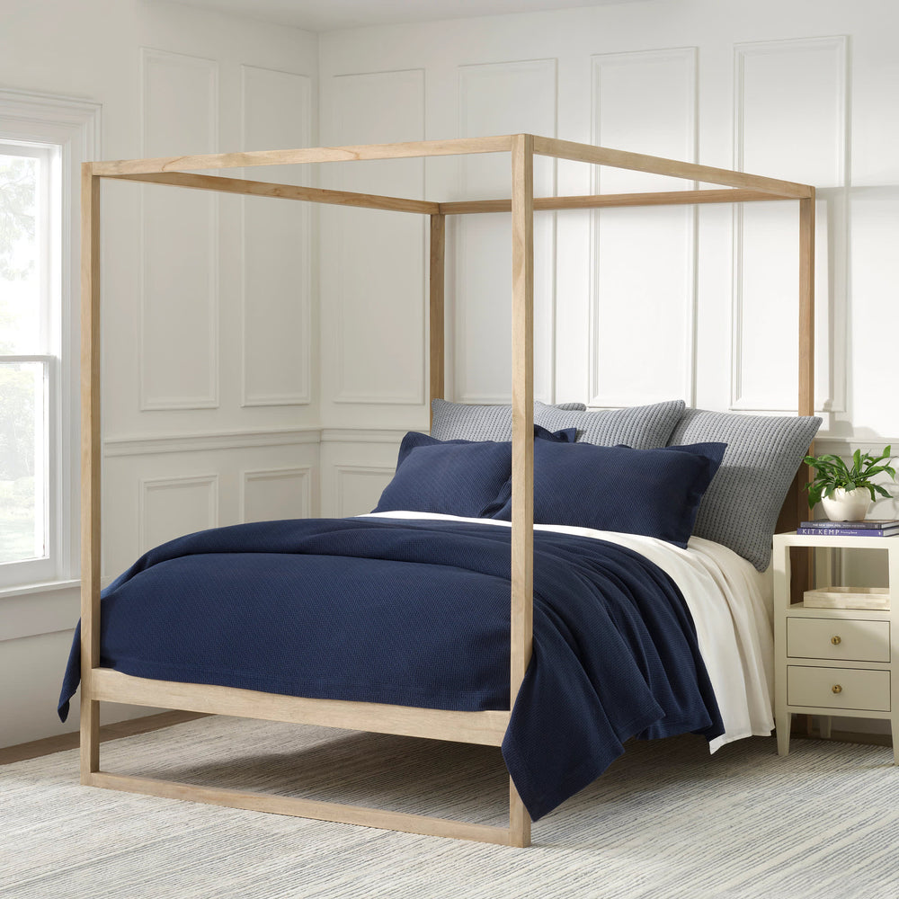 Interlaken Matelasse Coverlet | Ink