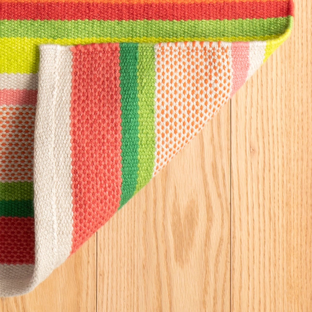 Seed Stitch Stripe Handwoven Indoor/Outdoor Rug | Spring