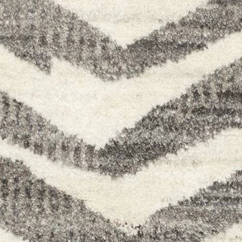 Farah Hand Knotted Wool Rug Swatch | Grey