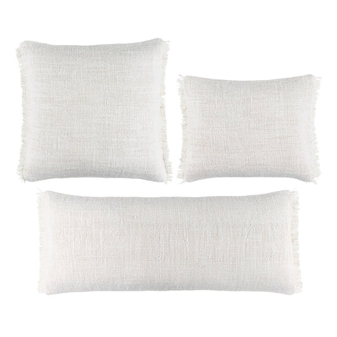 Griffin Linen Decorative Pillow Cover | Ivory