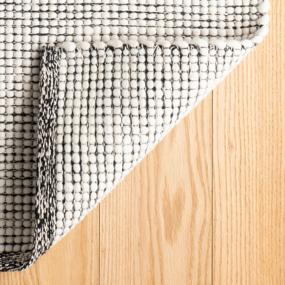Network Handwoven Wool Rug | Black
