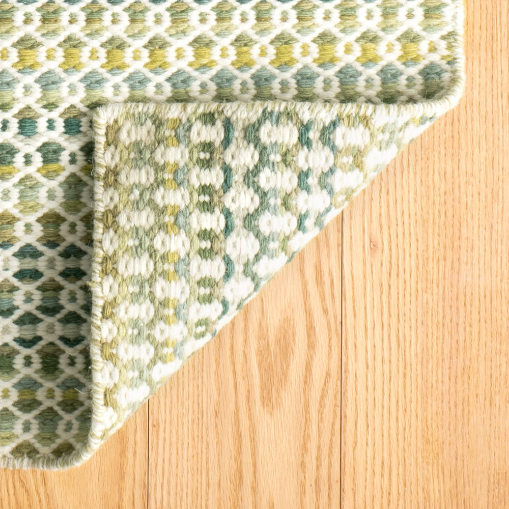 Poppy Handwoven Wool Rug | Moss