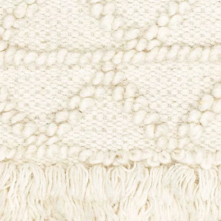 Eleanor Handwoven Wool Rug Swatch | Ivory