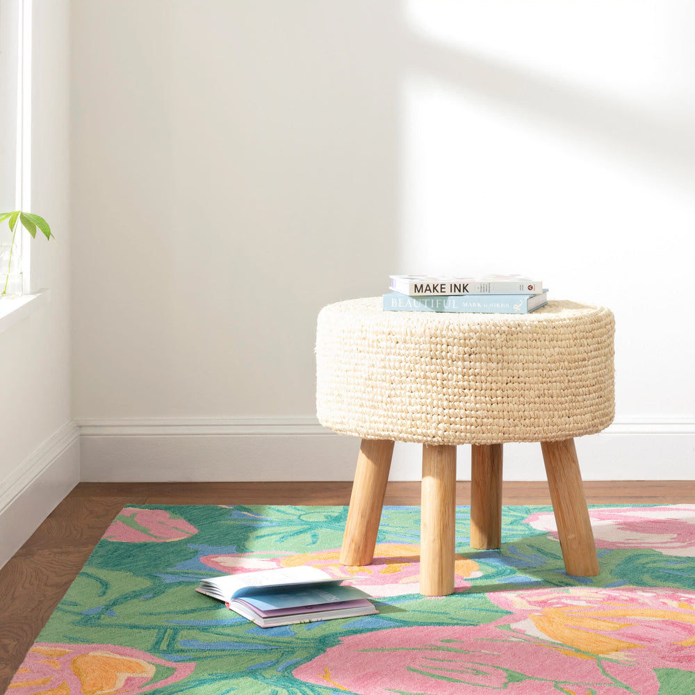 Dew Pond Hand Micro Hooked Wool Rug | Green