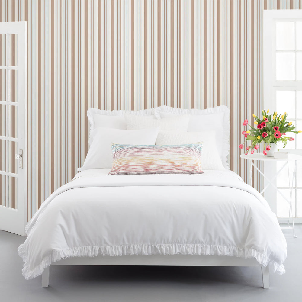 Georgina Stripe Sky Wallpaper | Sky Blue