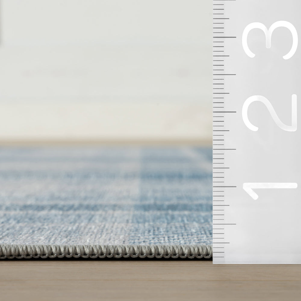 Ombre Machine Washable Rug | Blue