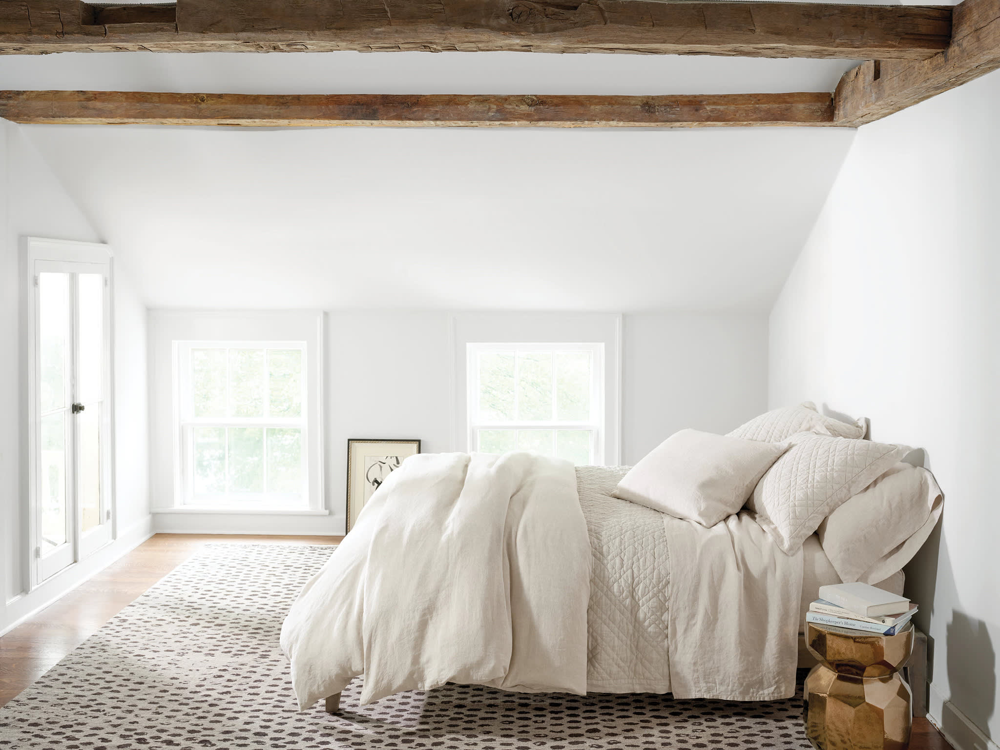 Washed Linen Quilted Sham | Natural