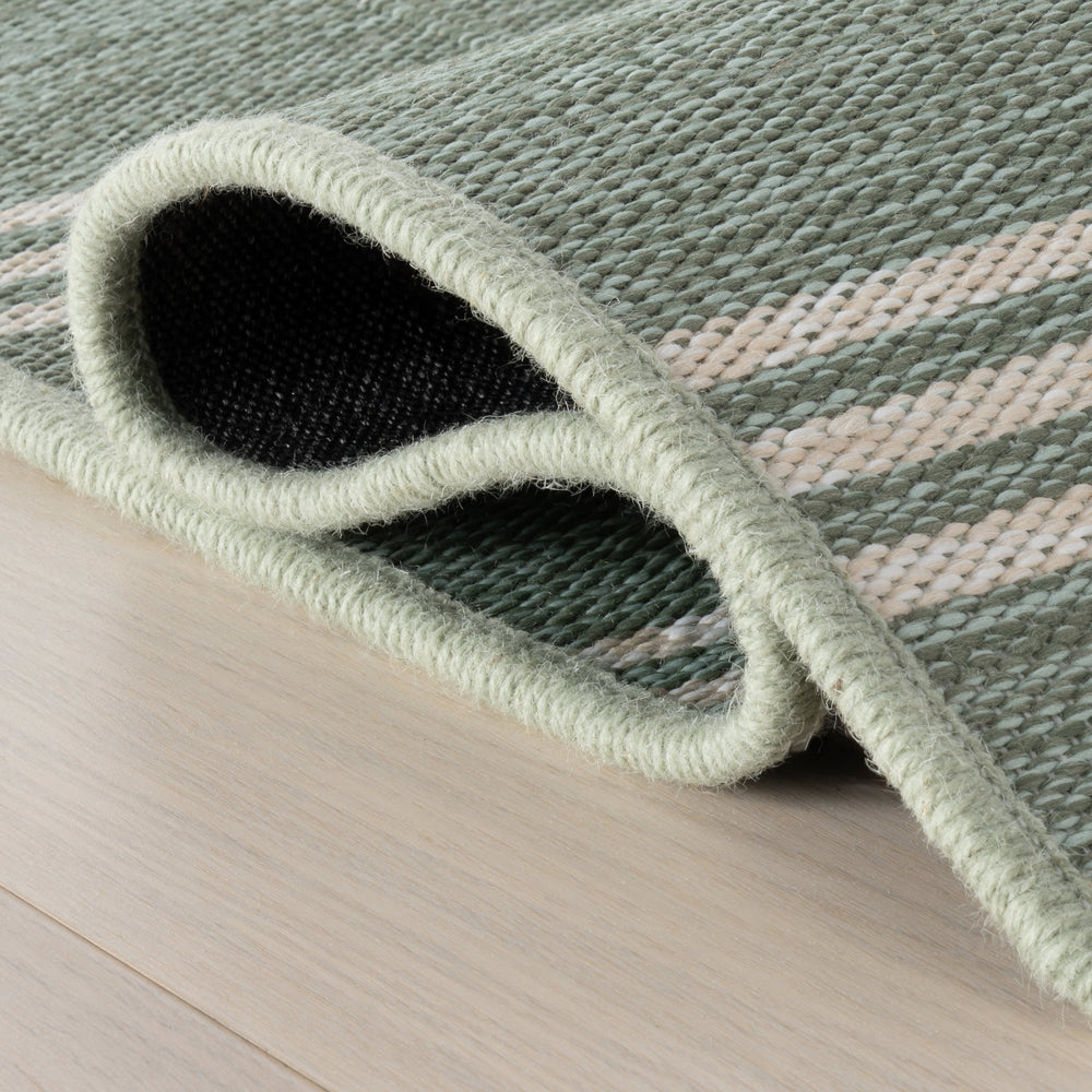 Ondine Coastal Indoor/Outdoor Custom Rug | Green