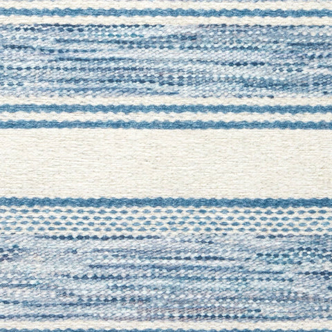Ellington Stripe Machine Washable Rug Swatch | Blue