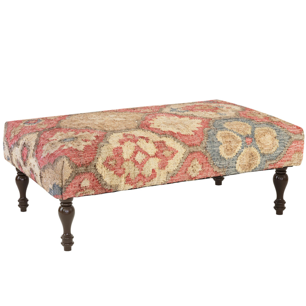 Pali Custom Rug Ottoman | Multi