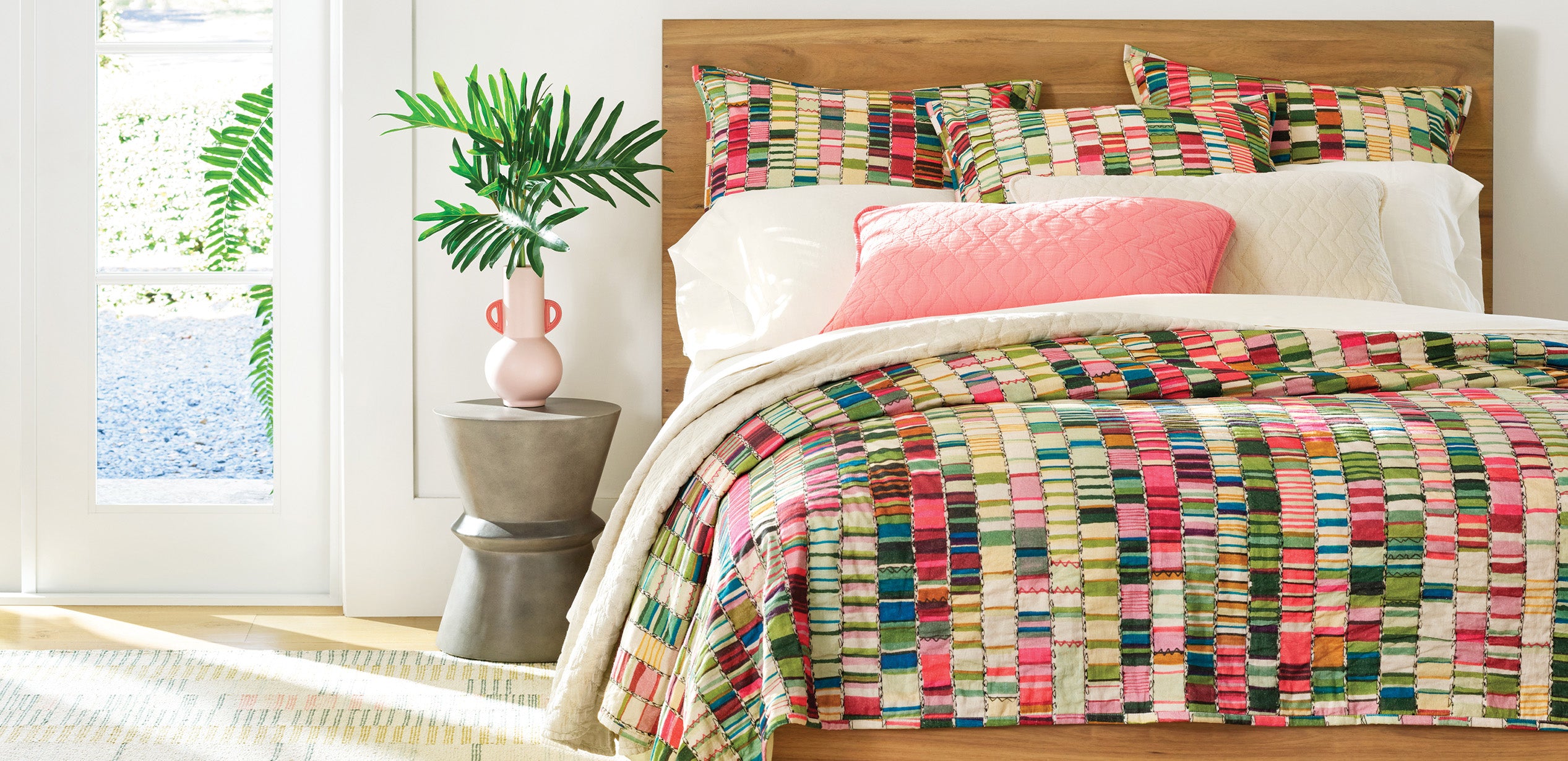 Penelope Stripe Coverlet | Multi – Annie Selke