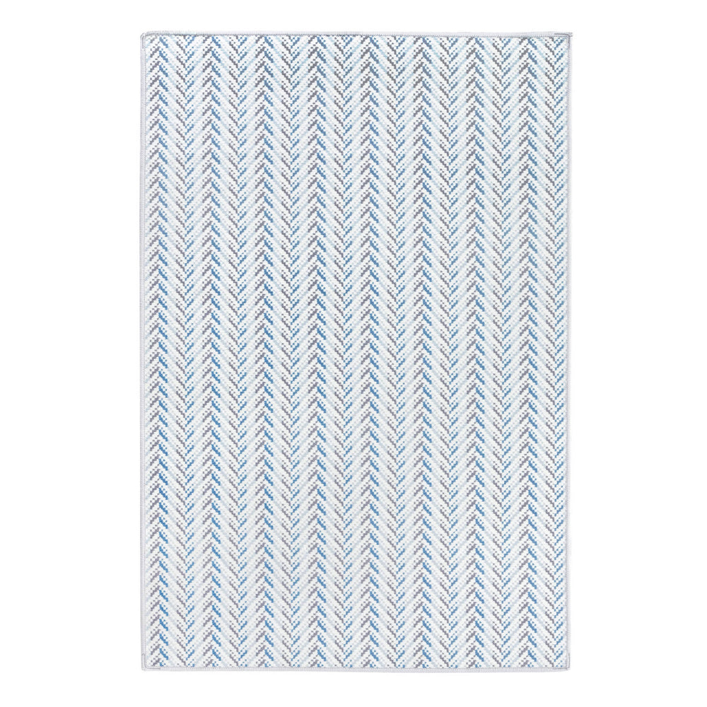 Lowell Machine Washable Rug | Blue