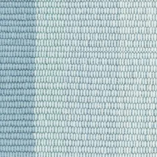 Shore Stripe Handwoven Cotton Rug Swatch | Sky Blue