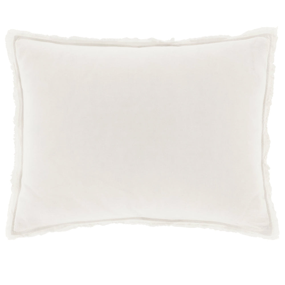 Faye Linen Sham | Dove White