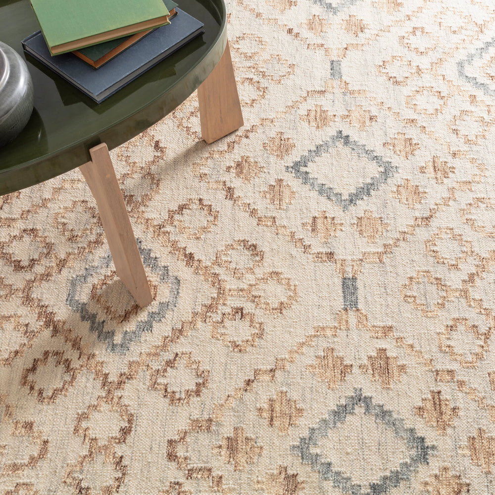 Jelly Roll Handwoven Wool Rug | Sky