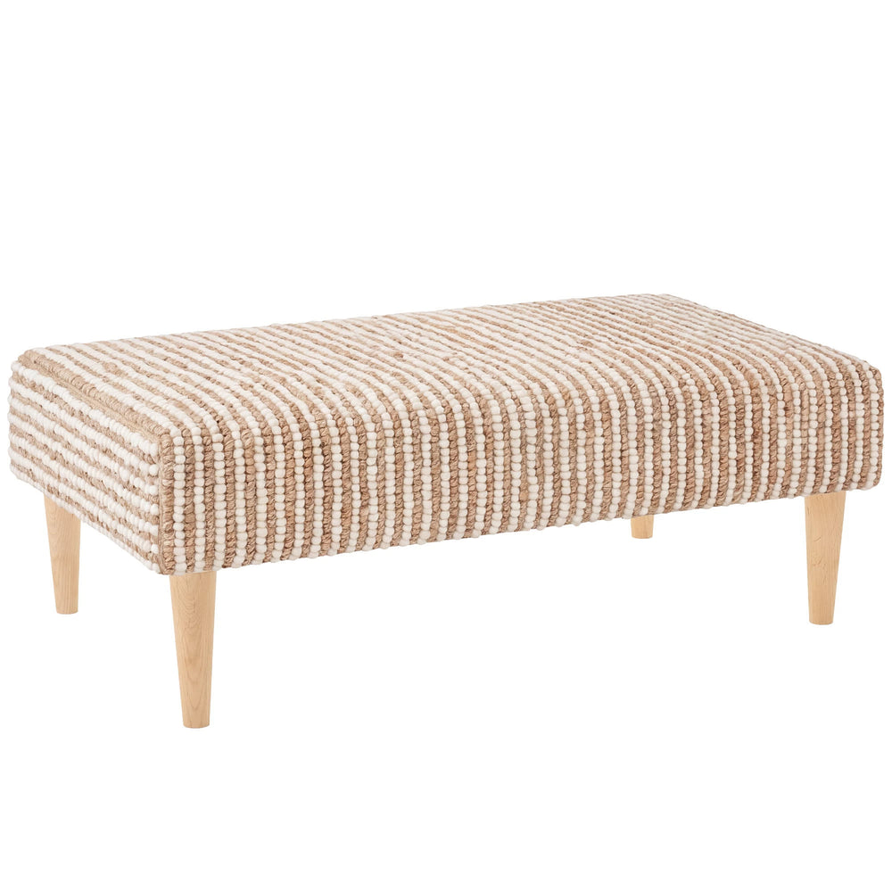 Twiggy Rug Ottoman | Natural