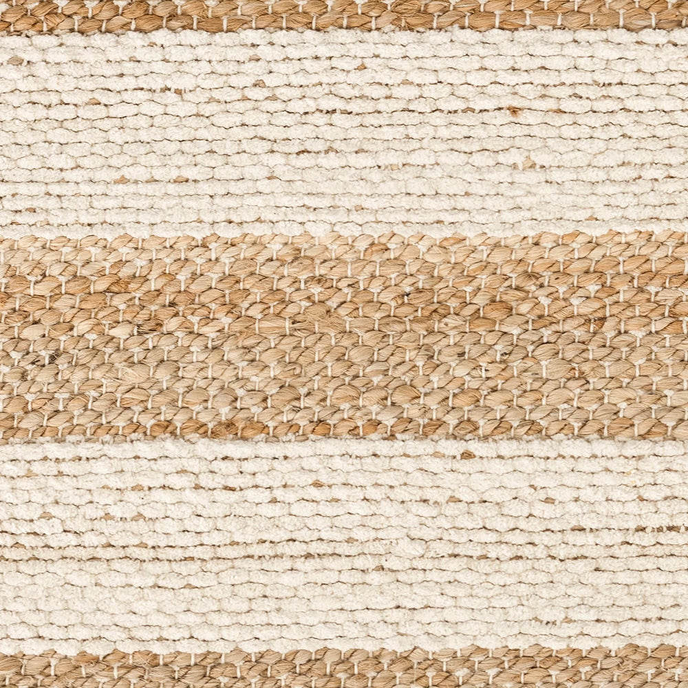 Milo Handwoven Jute/Cotton Rug Swatch | Ivory