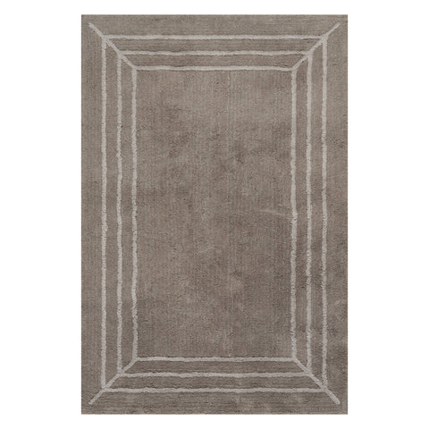 Bloomira Bordered Rug | Grey