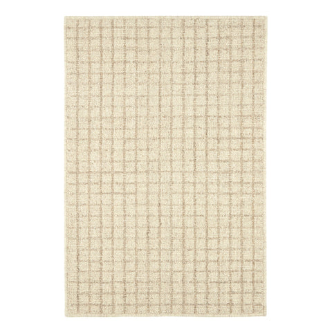 Conall Hand Micro Hooked Wool Custom Rug | Natural