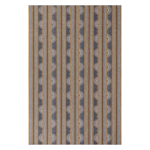 Button Machine Washable Rug | Grey
