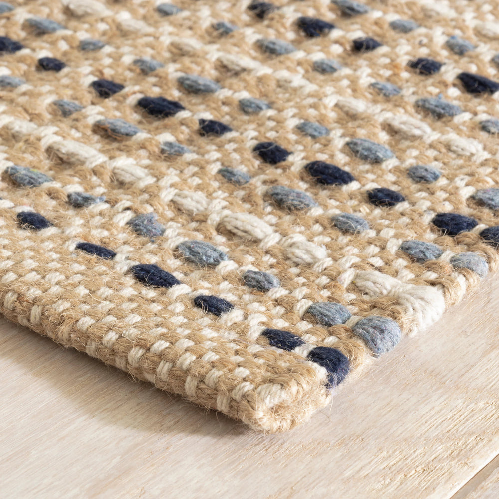 Monroe Handwoven Jute Rug | Blue