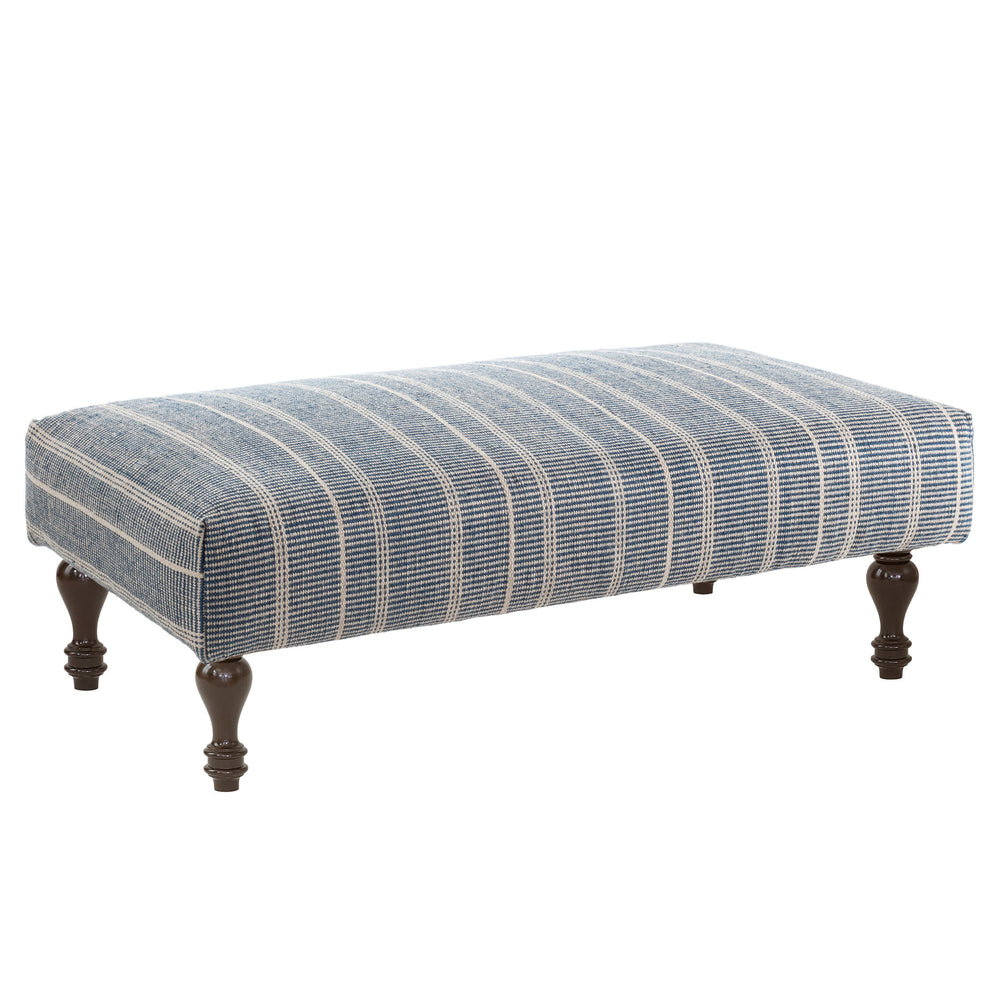 Samson PET Custom Rug Ottoman | Navy