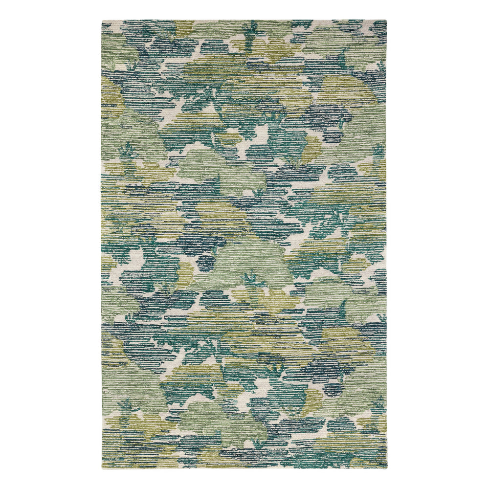 Ladycross Hand Hooked Wool Rug | Green
