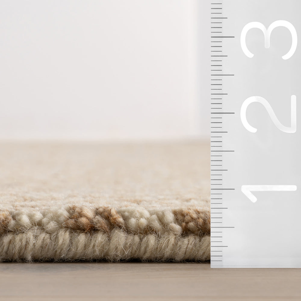 Pierce Hand Knotted Wool Rug | Wheat