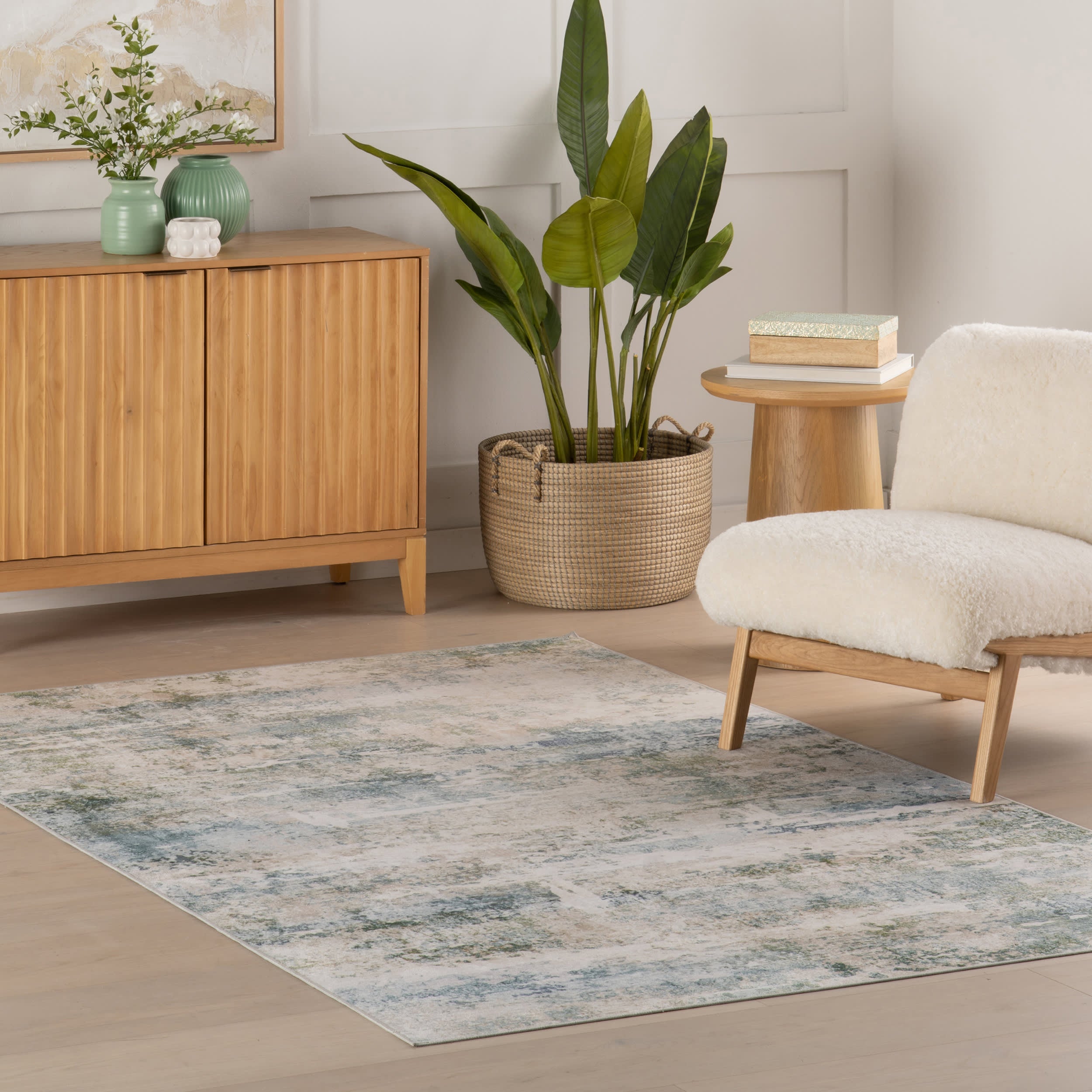Blaire Machine Washable Rug | Mineral – Annie Selke
