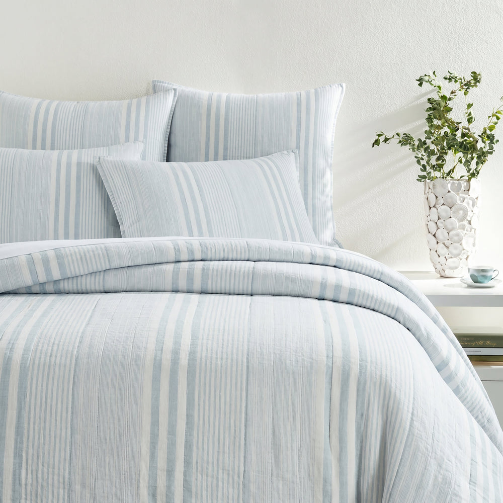 Carolina Stripe Quilt | Sky