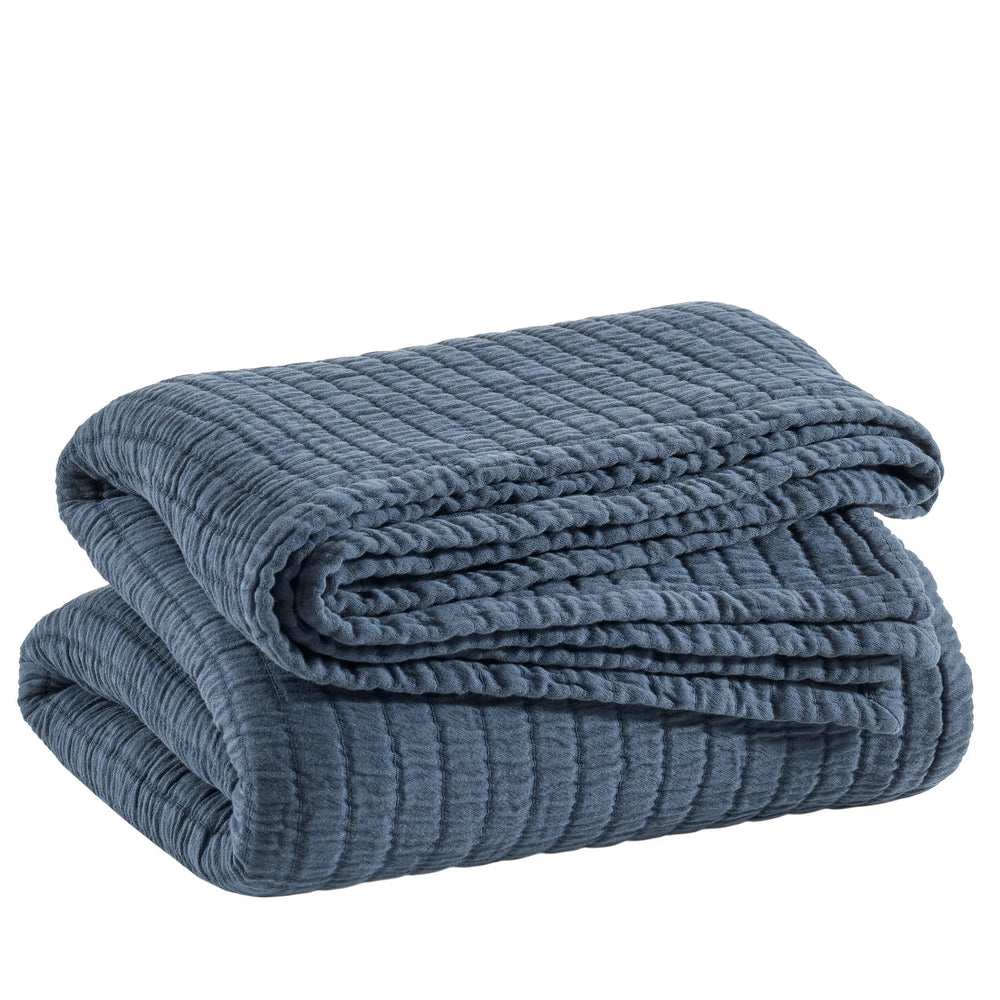 Boyfriend Matelasse Coverlet | Ink