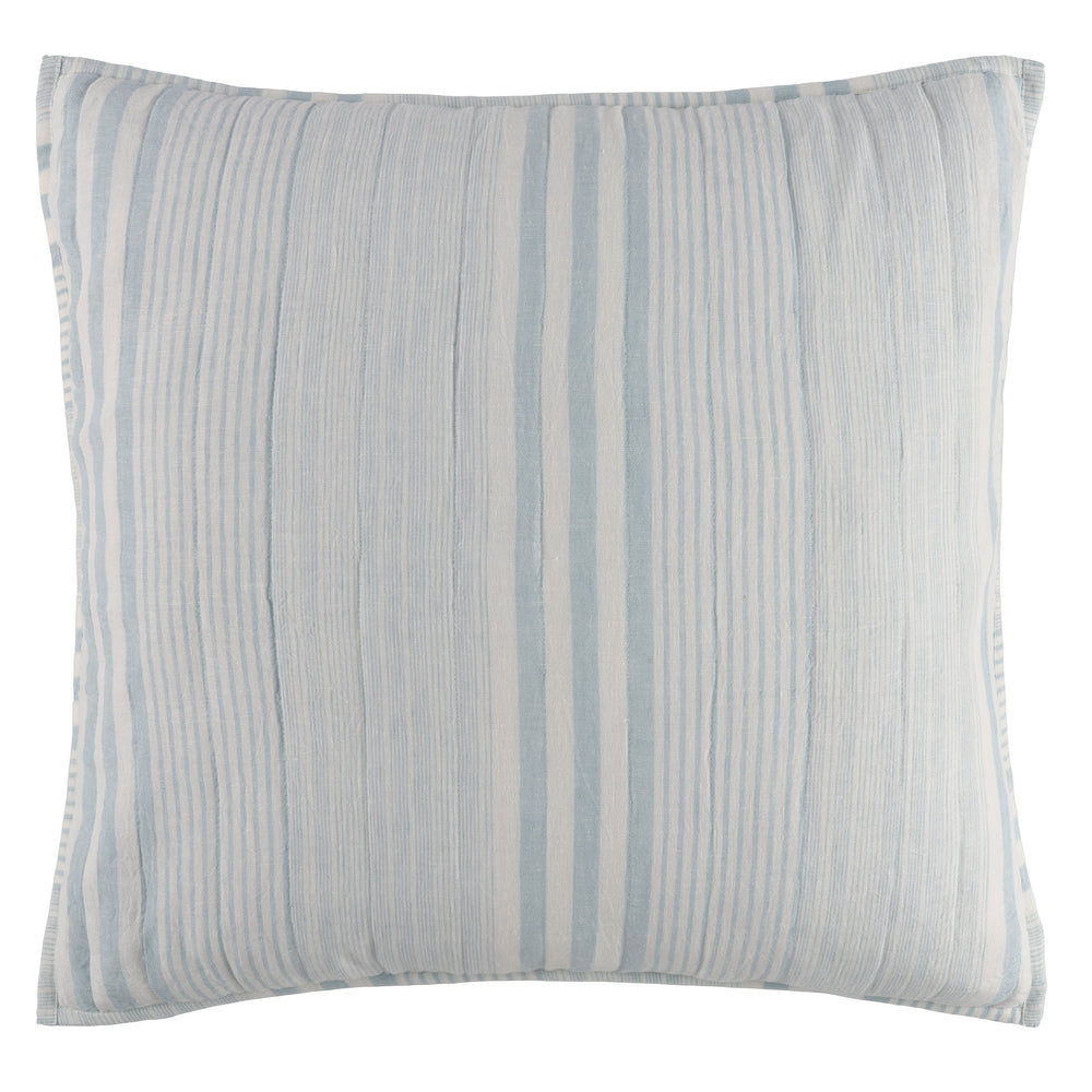 Carolina Stripe Quilted Sham | Sky