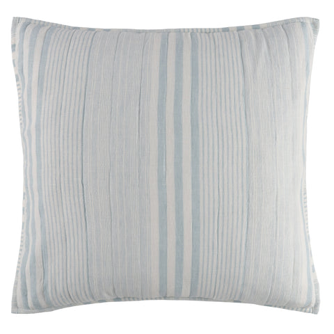 Carolina Stripe Quilted Sham | Sky