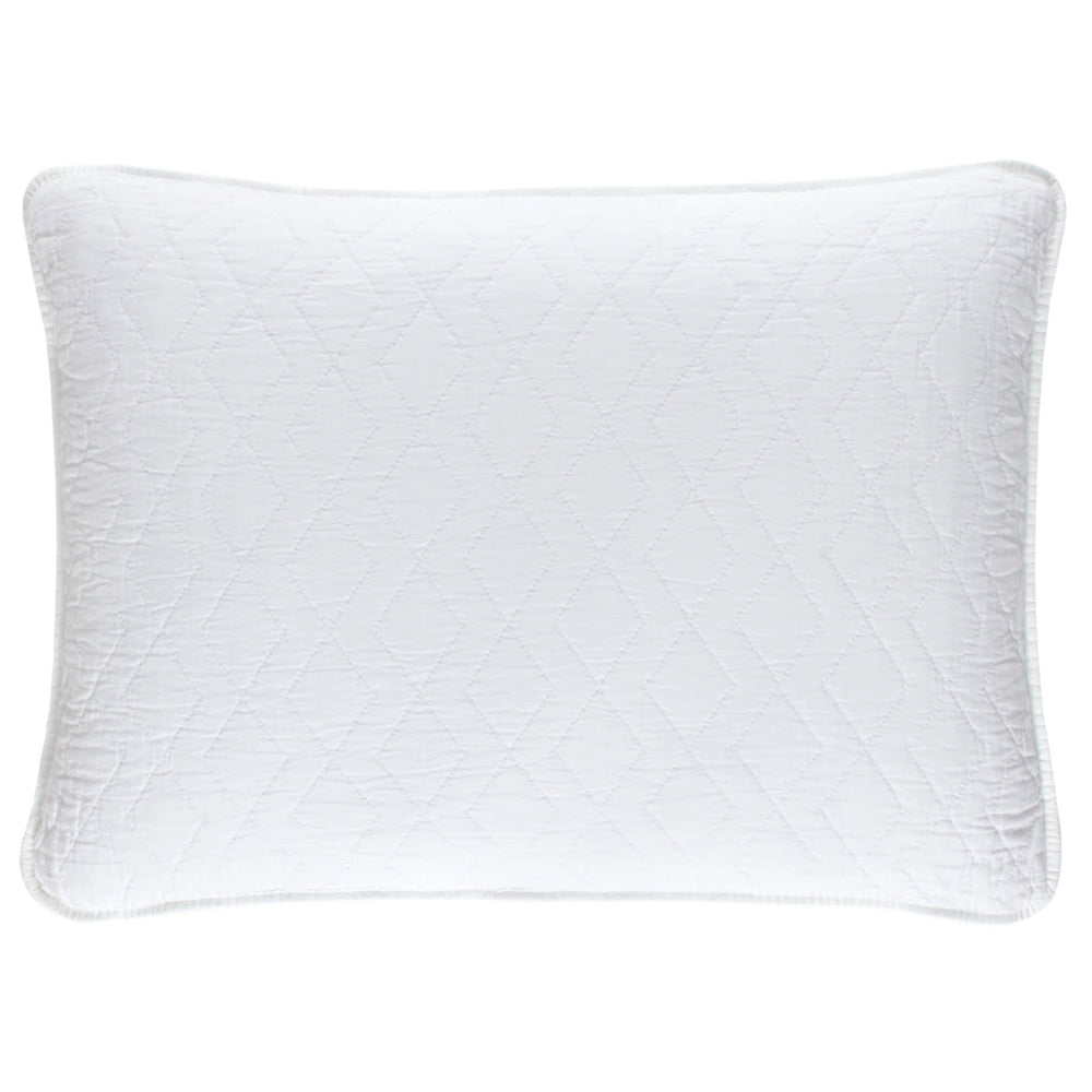 Birdie Quilted Sham | White