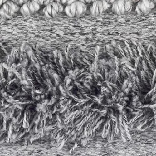 Zhara Stripe Handwoven Performance Rug Swatch | Grey